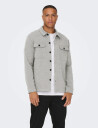 ONLY & SONS Onsnewkodyl Overshirt Sweat Noos - Grey - S