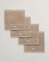 Gant 4-Pakning premium kluter 30x30 SILVER SAND 30X30