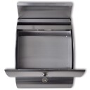 vidaXL Rustfritt Stål Postkasse 30 x 12 x 40 cm