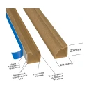 D-Line dekorativ kabelskjuler 2 meter (eik)