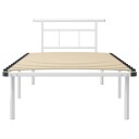 vidaXL Sengeramme hvit metall 100x200 cm