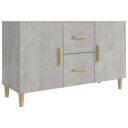 vidaXL Skjenk betonggrå 100x36x60 cm konstruert tre