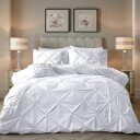 Indusia Design Sengesett Velvet Pintuck White 200x220 / Velour