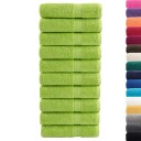  Premium dusjhåndklær SOLUND 10 stk eplegrønn 70x140cm 600g/m2