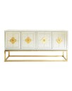 Delphine Media Bench Brass