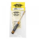 Yeah Racing ALUMINUM 5.0 MM LOCK NUT DRIVER BLACK/GOLD
