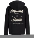 Jack & Jones Hettegenser m. Glidelås   JorNørrebro   Black   Jack & Jones   10 år (140)   Hettegenser   Svart