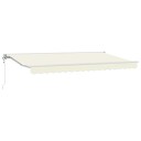  Innvendbar Markise Krem 350x200 cm Stoff