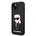 Karl Lagerfeld Ikonik Silikon Deksel til iPhone 14 Plus - Svart