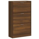 vidaXL Skoskap brun eik 63x24x103 cm konstruert tre