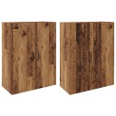  Vegghengte skap 2 pcs Gammelt tre 69.5 x 34 x 90 cm