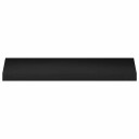 vidaXL Trappetrinn 4 stk. 90 x 30 x 2 cm Svart Massiv bøketre