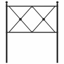  Sengegavl i metall svart 75 cm 8721012374126