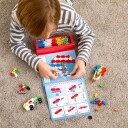 Plus-Plus Activity Pad m/ 12 aktiviteter og 125 brikker – Kjøretøy