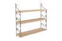 Vegghylle Forbis 3 Hyller   Brun