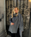 Clermonte Sandy Wool Coat With Scarf