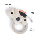 Done by Deer Sensory Rattle W/Teether Dotti Sand - Beige - 12X 21X 4CM