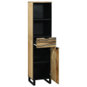 Baderomsskap 38x33.5x160 cm Massiv Tre Mango