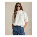 Polo Ralph Lauren Lightweight Fleece Long-Sleeve Polo - White - L