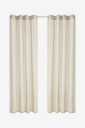Ellos Home   Gardin med maljer Nellie 2 pakning   Beige