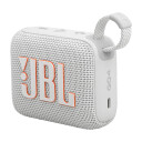 JBL Go 4 Trådløs Bluetooth-høyttaler Hvit - Vanntett og Bærbar