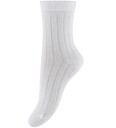 Minymo Ankle Sock Rib (2-Pack) White 19\22