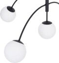 Euluna taklampe Karda svart 5-flammig