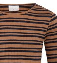 Grunt Genser Rib Dopin Kaffe Stripe Grunt 12 år 152 Genser Brun Svart