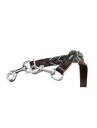 Hunter Training Leash Solid Education Cord 20/200 Dark Brown/Turquoise (69326)