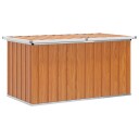  Utendørs Lagringsboks tre 129 x 67 x 65 cm Galvanisert stål