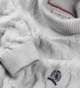 Tommy Hilfiger Genser Strikk Lysegrå Melert 14 år 164 Genser