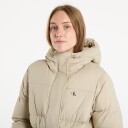 Calvin Klein Jeans Belted Midweight Long Puffer - Beige - M