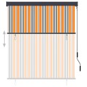 vidaXL Utendørs rullegardin 140x250 cm gul og blå