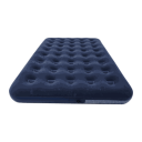 Phoxx Double Size Flocked Coil Beam Air Bed oppblåsbar luftmadrass Blue