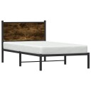  Sengeramme i metall uten madrass røkt eik 100x200 cm 8721102952494