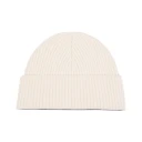 Amì AMI Heart Logo Beanie Ecru