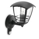 Philips myGarden Creek vegglampe m/bevegelses sensor opp utendørs IP44 - Svart