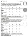 Vogue 1827 - Skjorte STRL: S-XXL