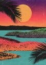Retro Sunset Plakat / 70x100cm