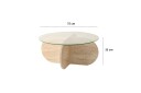 Bengul Sofabord 75 cm - Beige