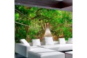 Fototapet Bridge Amid Greenery 200x140 - Artgeist sp. z o. o.