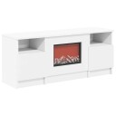 vidaXL Elektrisk peis Hvit 98 x 28,5 x 40,5 cm Konstruert tre
