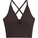 Aim'n Bh topp Shape Seamless Cross Back Bralette Brun