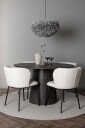 Venture Home   Spisegruppe Lanzo med 4 stk stoler Edina   Svart