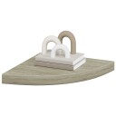 vidaXL Flytende vegghyller 4 stk eik 35x35x3,8 cm MDF