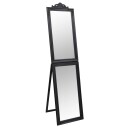 vidaXL Frittstående speil svart 45x180 cm