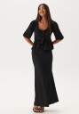 BUBBLEROOM Structure Midi Skirt Black S