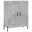 vidaXL Skjenk betonggrå 69,5x34x90 cm konstruert tre