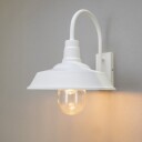 Trapani Vegglampe Hvit E27 Gløde Klart glass