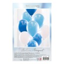 Ballongkungen Ballongbukett Babyblå BB106